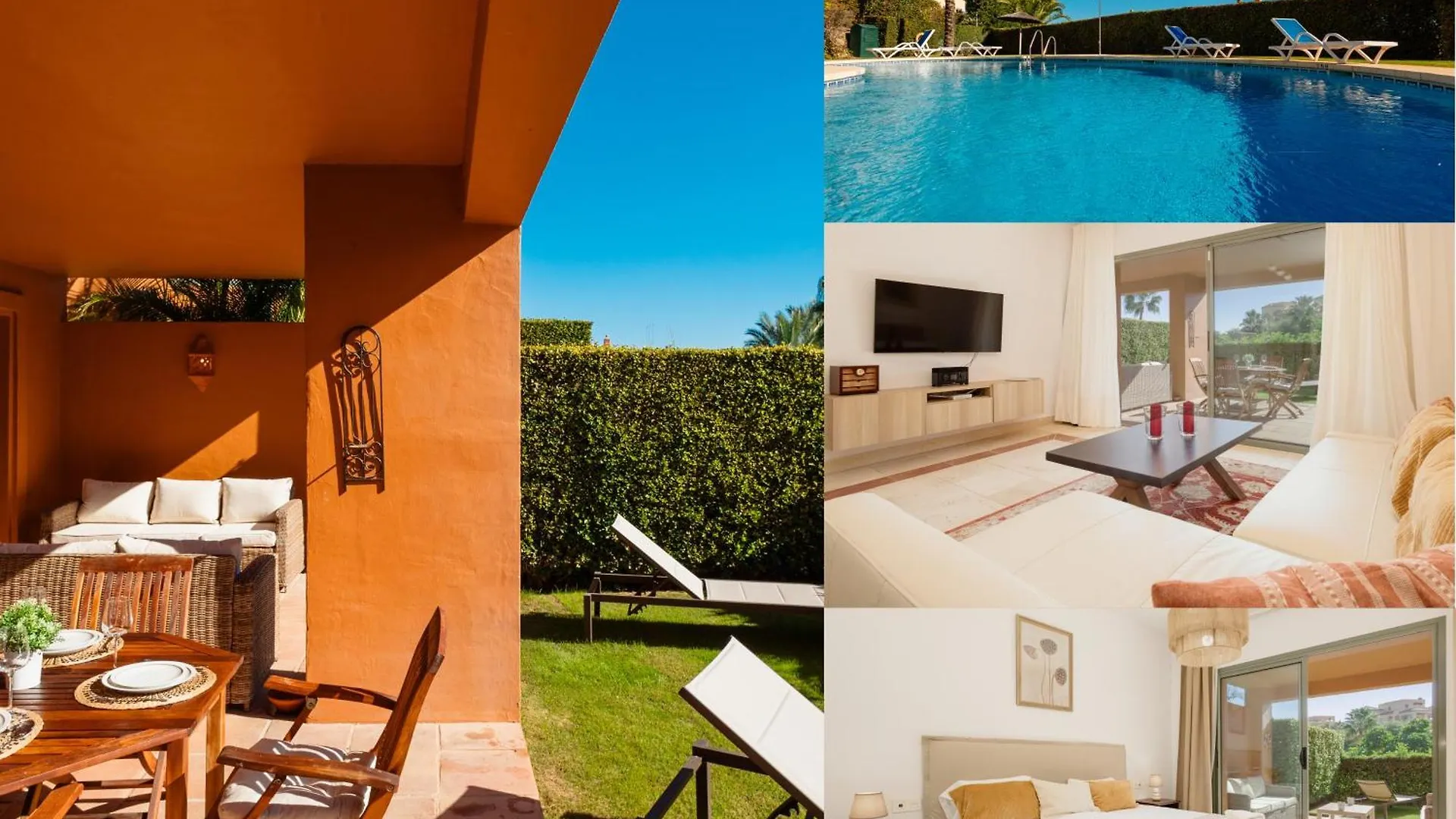Holiday Apartment With Private Garden, Barbecue And Pool, Benahavis Estepona Spanyolország